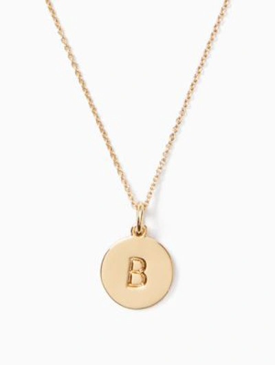 Shop Kate Spade Initial "b" Pendant In Gold