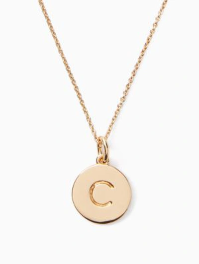 Kate Spade C Pendant In Gold C