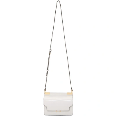 Shop Marni White Mini Trunk Bag In Zw10n Pearl