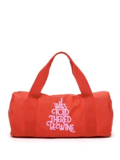 Shop Bando I Was Told There'd Be Wine Gym Bag