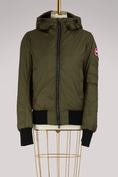 Shop Canada Goose Dore Hoody In Dark Sage