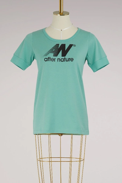 Shop Aalto Cotton Aftern Nature T-shirt In Green After Nature