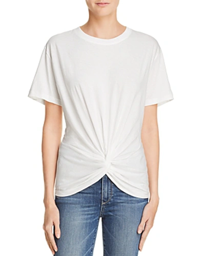 Shop 7 For All Mankind Knot Front Tee In White