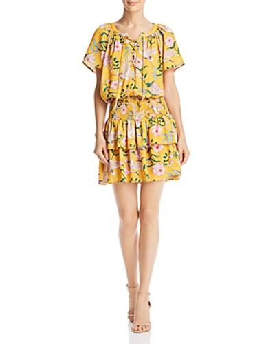 Shop Beltaine Printed Blouson Dress - 100% Exclusive In Marigold