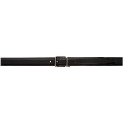 Shop Dolce & Gabbana Black Correggio Belt