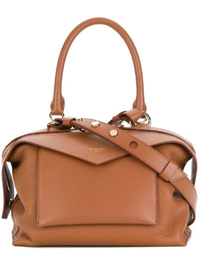 Shop Givenchy Sway Tote Bag In Brown