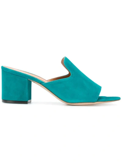 Shop Via Roma 15 Plain Mules In Blue