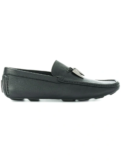 Shop Giuseppe Zanotti Design Driver Loafers - Black