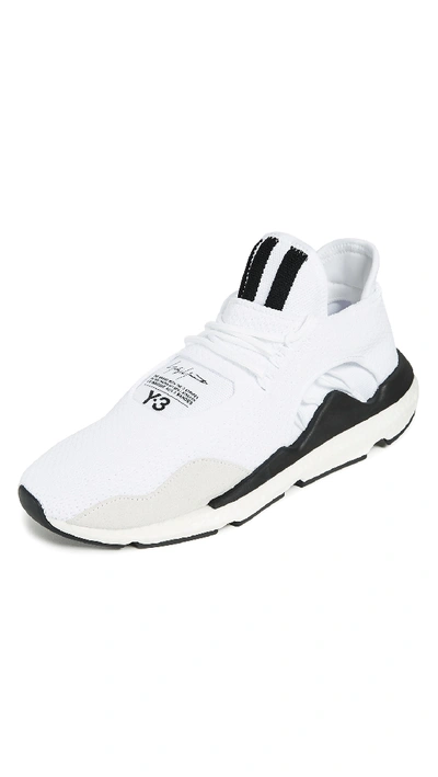 Shop Y-3 Saikou Sneakers In White/black