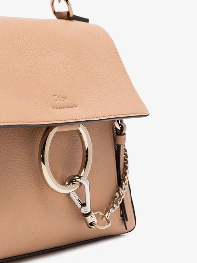 Shop Chloé Light Caramel Faye Small Shoulder Bag In Neutrals