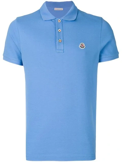 Shop Moncler Logo Polo Shirt