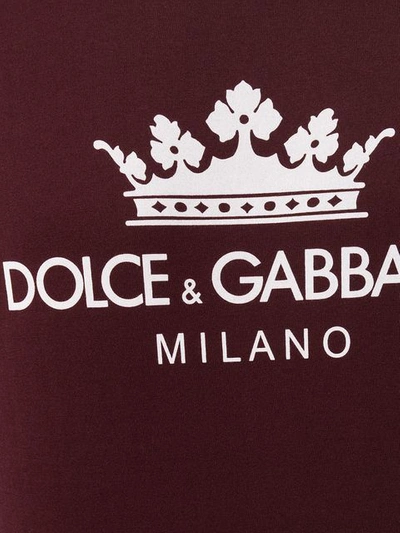 Shop Dolce & Gabbana Logo Print T-shirt - Pink