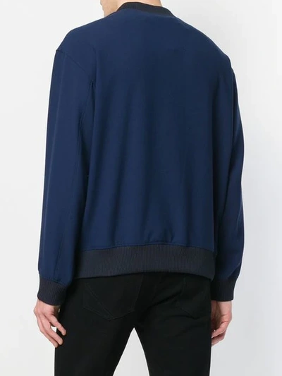 Shop Kenzo Sweatshirt Mit "augen"-stickerei In Blue