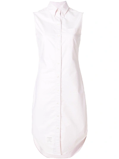 Shop Thom Browne Sleeveless Shirt Dress