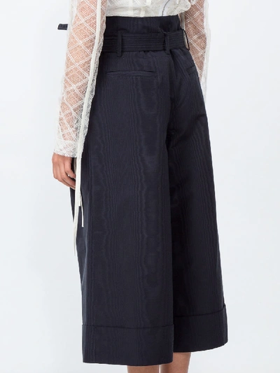 Shop Adam Lippes Tie Waist Cropped Trousers