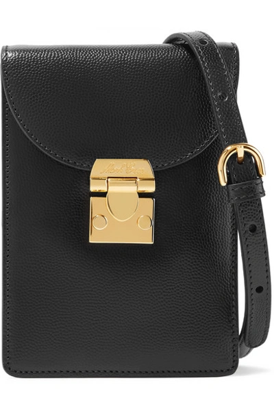 Shop Mark Cross Josephine Textured-leather Shoulder Bag In Black