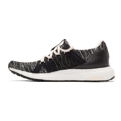 Shop Adidas By Stella Mccartney Black Ultraboost Parley Slip-on Sneakers In Black/white