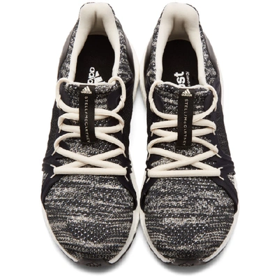 Shop Adidas By Stella Mccartney Black Ultraboost Parley Slip-on Sneakers In Black/white