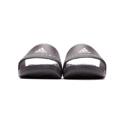 Shop Adidas By Stella Mccartney Black Adissage Slides