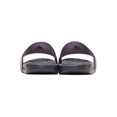 Shop Adidas By Stella Mccartney Black Adissage Slides