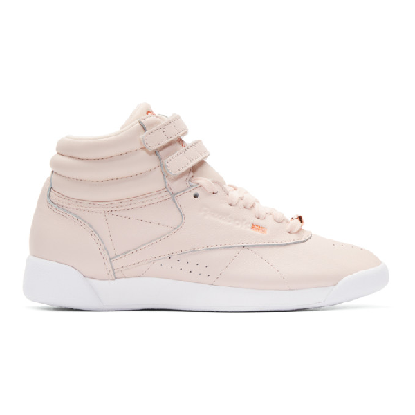 reebok freestyle hi muted pale pink