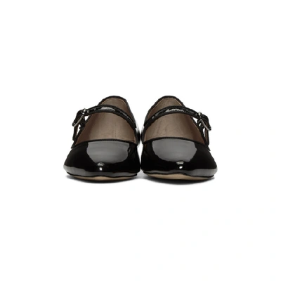 Shop Alexa Chung Alexachung Black Mary Jane Ballerina Flats