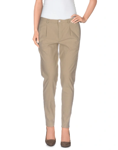 Shop 7 For All Mankind Casual Pants In Beige