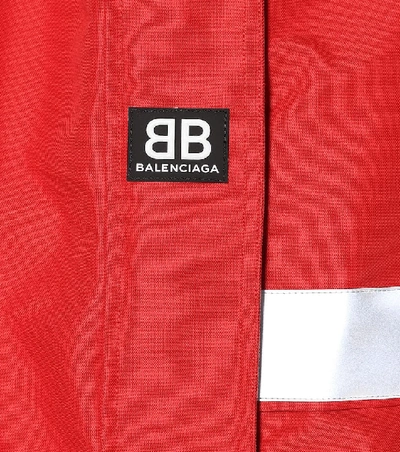 Shop Balenciaga Pulled Parka In Red