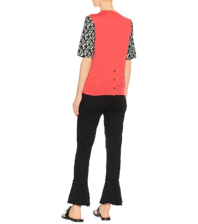 Shop Marni Cotton Jersey T-shirt In Pink