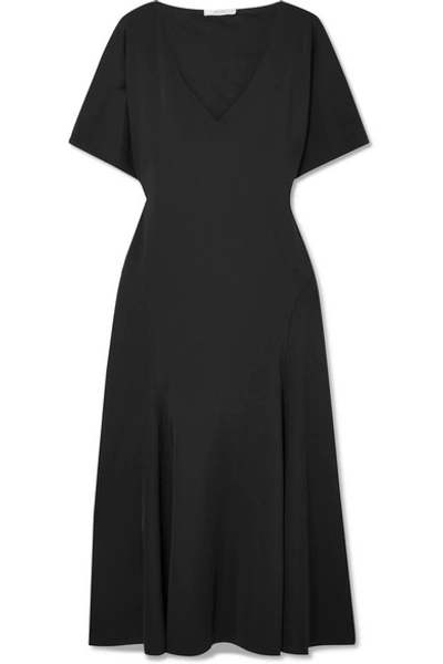 Shop The Row Lucid Stretch-jersey Midi Dress In Black