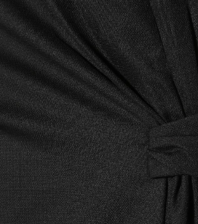 Shop Jacquemus La Robe Samba Wool Dress In Black