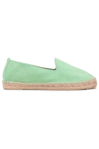 Shop Manebi Woman Suede Espadrilles Green