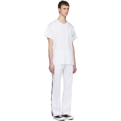 Shop Faith Connexion White Laced T-shirt In 100 White