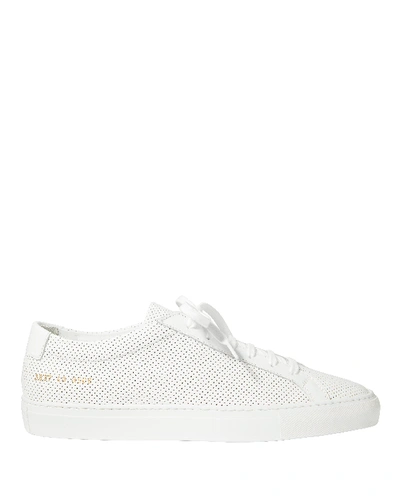 Shop Common Projects Original Achilles Perforated Sneakers