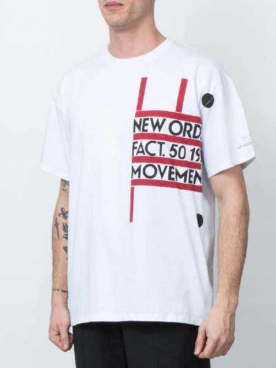 Shop Raf Simons X New Order Movement Tee-shirt