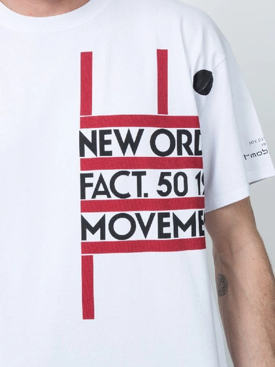 Shop Raf Simons X New Order Movement Tee-shirt