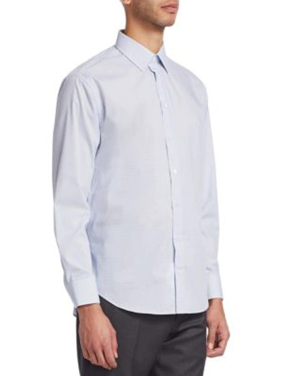 Shop Emporio Armani Men's Stretch Cotton Shirt In Neutral