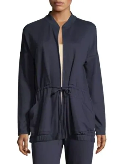 Shop Natori Zen Loungewear Topper In Navy