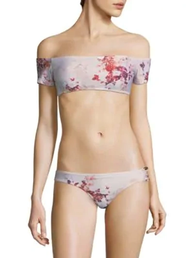 Shop Sinesia Karol Bk Mirian Bikini Top In Floral
