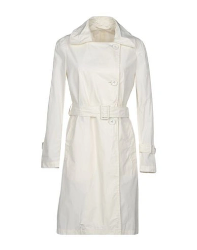 Shop Add Overcoats In Ivory