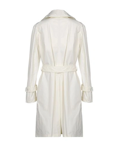 Shop Add Overcoats In Ivory