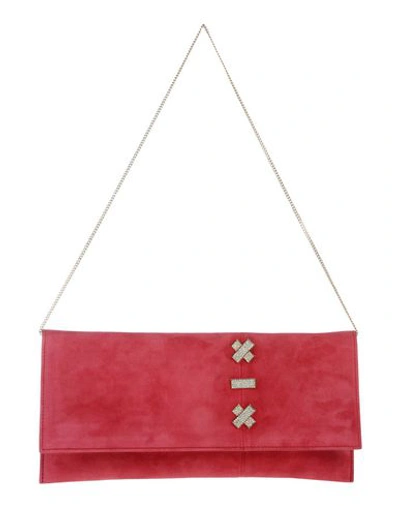 Shop Versace Handbags In Red