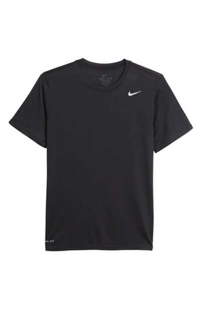 Shop Nike 'legend 2.0' Dri-fit Training T-shirt In Black/ Black/ Matte Silver