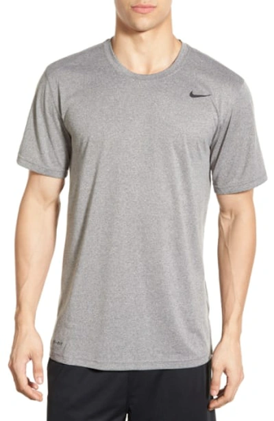Shop Nike 'legend 2.0' Dri-fit Training T-shirt In Carbon Heather/ Black