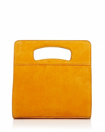 Shop Creatures Of Comfort Yellow Gilda Handbag In Saffron Yellow/gold
