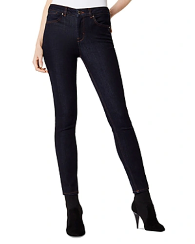 Shop Karen Millen Skinny Jeans In Dark Denim