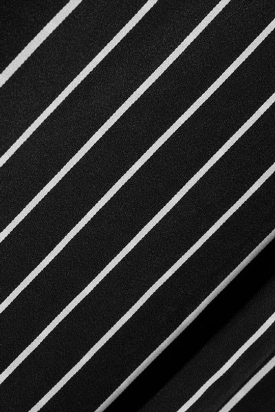 Shop Haider Ackermann Striped Matte-satin Shirt In Black