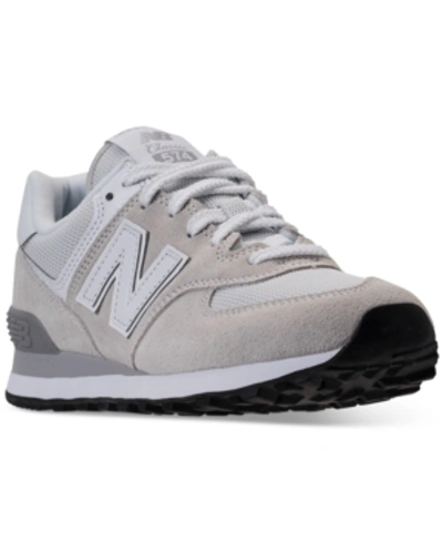 Shop New Balance Women's 574 Casual Sneakers From Finish Line In White