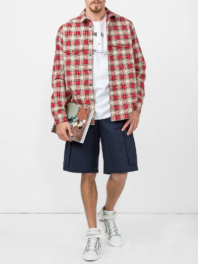 Shop Gucci Embroidered Vintage Check Shirt