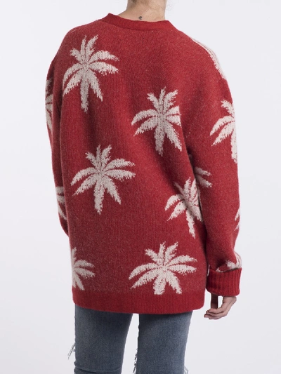 Shop Amiri Palm Cardigan Sweater